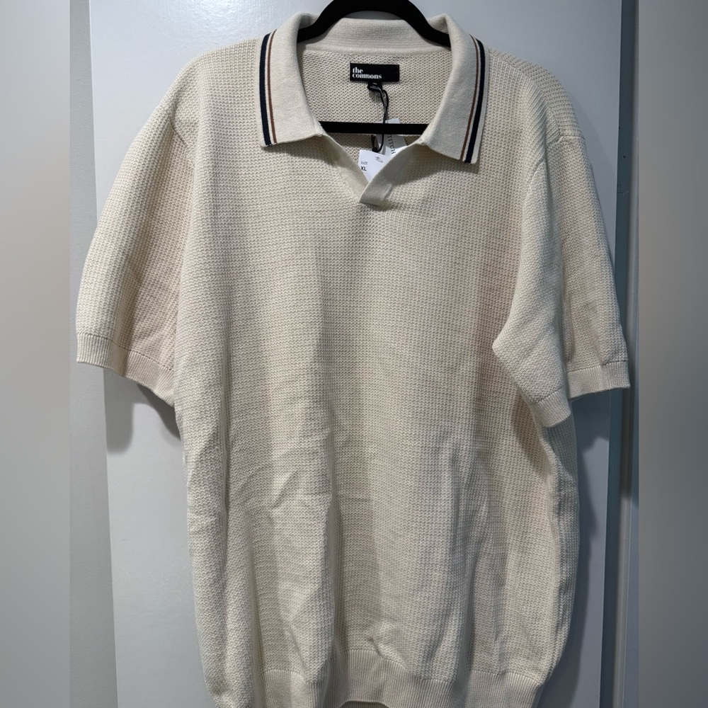 Sweater Polo with Johnny Tip collar